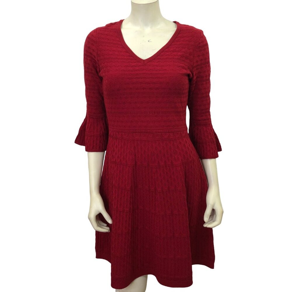 LIZ‎ CLAIRBORNE BELL 3/4 SLEEVES SWEATER DRESS PETM NWT